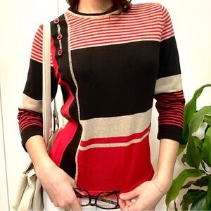 Ali ColourBlock Granny Sweater Size Small